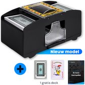 ShopWise Automatische Kaartschudmachine - Inclusief Speelkaarten En E-Book - Op Batterijen - Schudmachine - Kaartenschudder - Speelkaarten Schudder - Kaarten Schudder