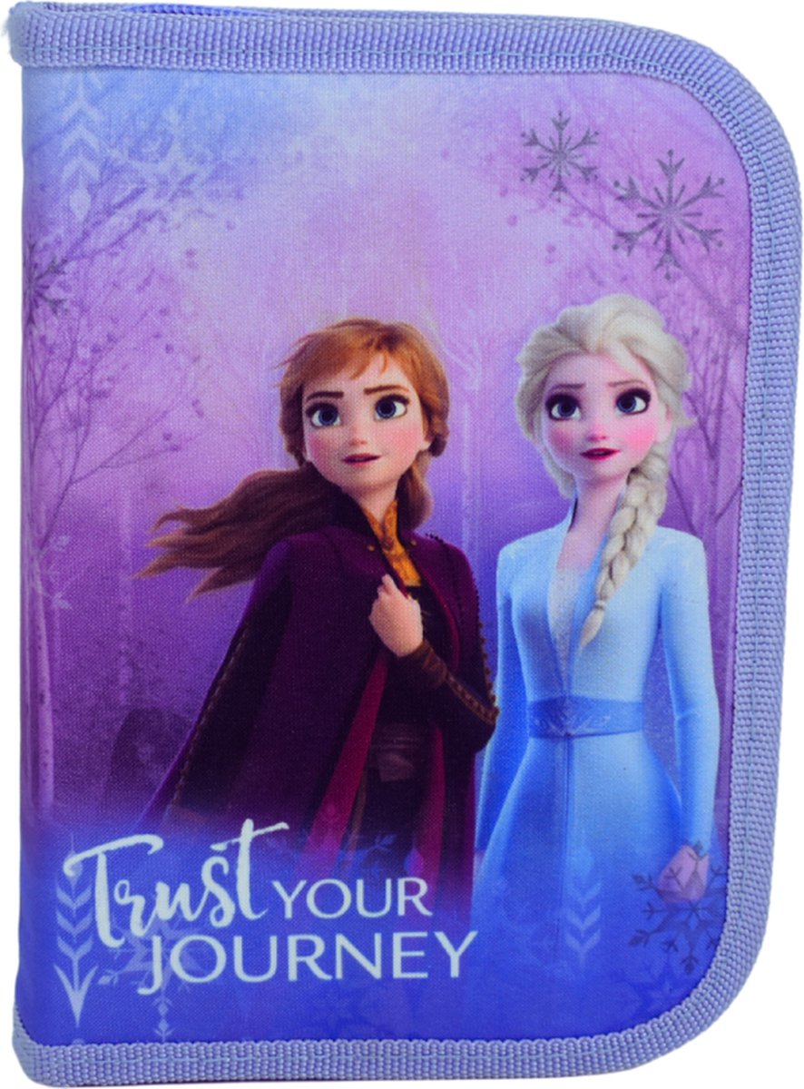 Disney Frozen Etui Gevuld Met 14 Kleurpotloden | 2 Potloden | Radeergum | Liniaal en een Puntenslijper - 19 Delig