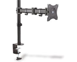 Monitorhouder - tafelklem - 1 monitor - tot 27 inch - tot 1x 8 kg - VESA 75x75, 100x100 - zwart