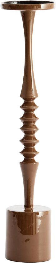 Light&living Bougeoir Ø11x51 cm MISTRY marron foncé brillant