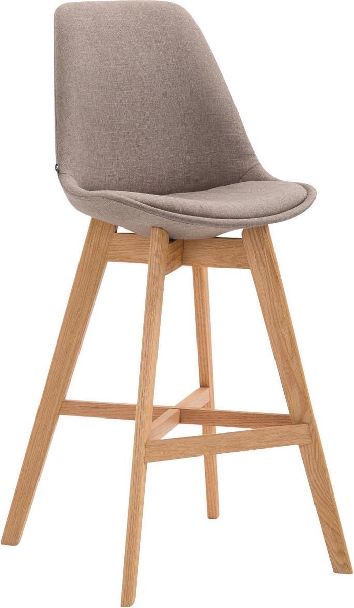 CLP Cannes Barkruk - Stof taupe natura