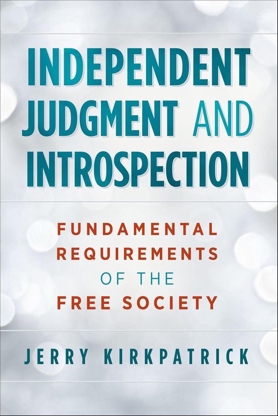 Psychology - Independent Judgment and Introspection: Fundame ... - cover