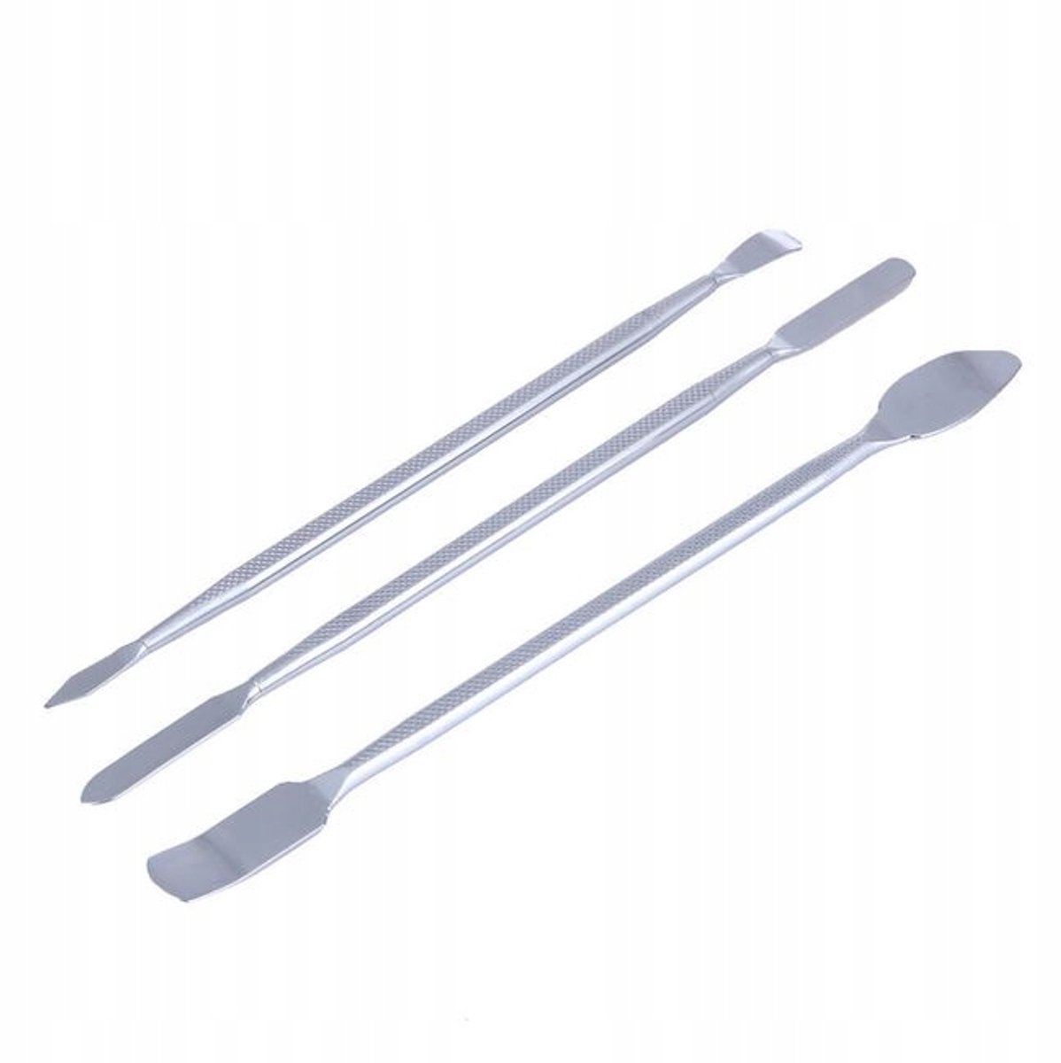 Metalen spatels, spatels voor het openen van de cel, aanbrengen van flux, set van 3 stuks. (6 personen)