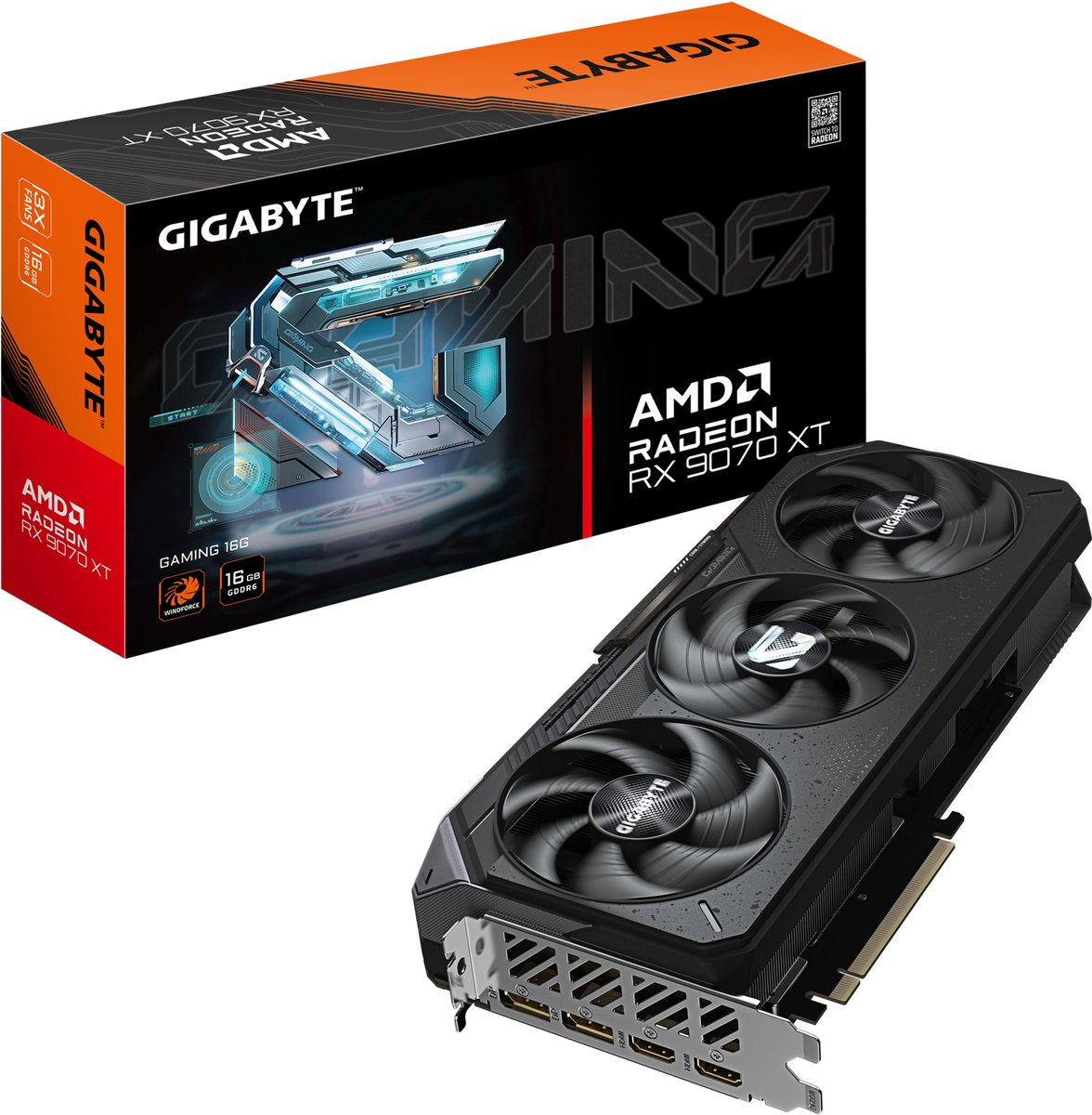Gigabyte Radeon Rx 9070 Xt Gaming 16G Amd 16 Gb Gddr6 videokaart