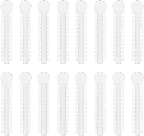 GeKLok 50 stuks bumpers voor tafelbladen van glas, rubberen pads van kunststof, voor tafelblad van glas, zelfklevende bumpers, rond, transparant