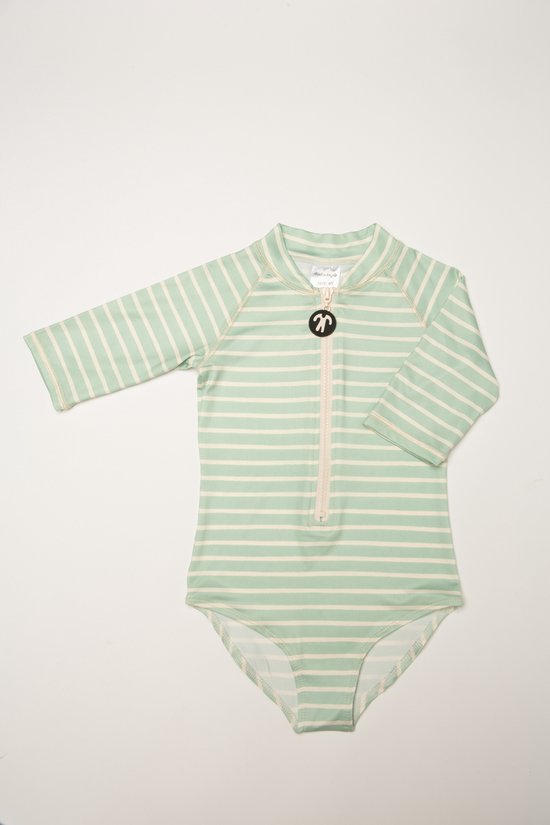 Baby Badpak Maat 80/86 Een Schattig Wit Zwempak Met Hartjes Motief En Een Strikband
