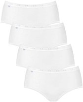 sloggi Basic+ Dames Midi slip - 4-pack - Wit - Maat 40
