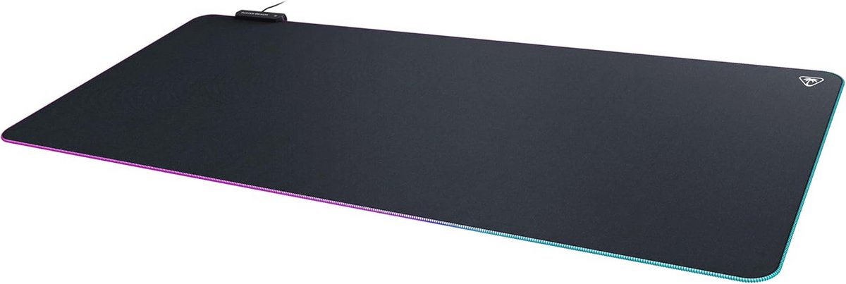 Ultrabrede PC-gaming muismat met RGB-verlichting en programmeerbare zones