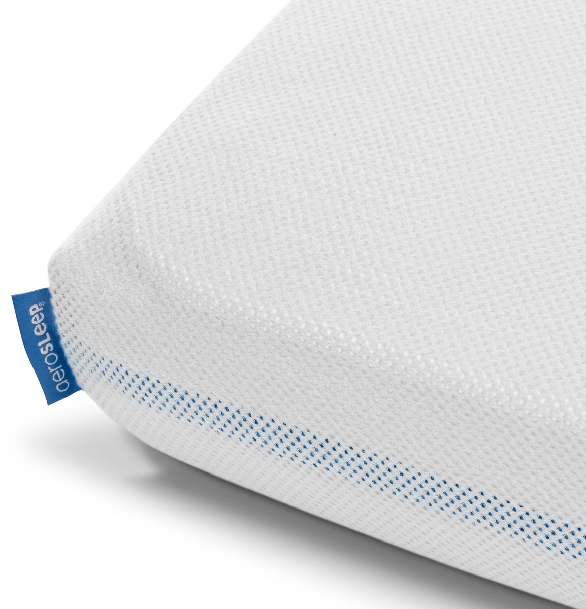 AeroSleep® hoeslaken - voor babybed, ledikant & wieg - 90 x 40 cm - White