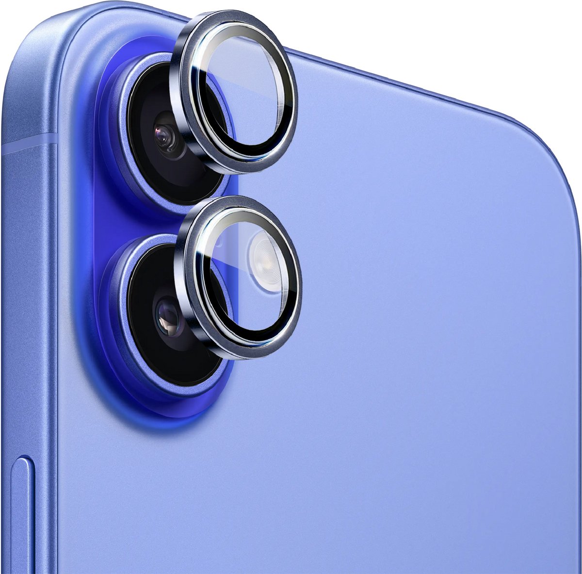 iPhone 16 / 16 Plus Camera Lens Screen Protector Blauw - Screenprotector - Camera Protector iPhone 16
