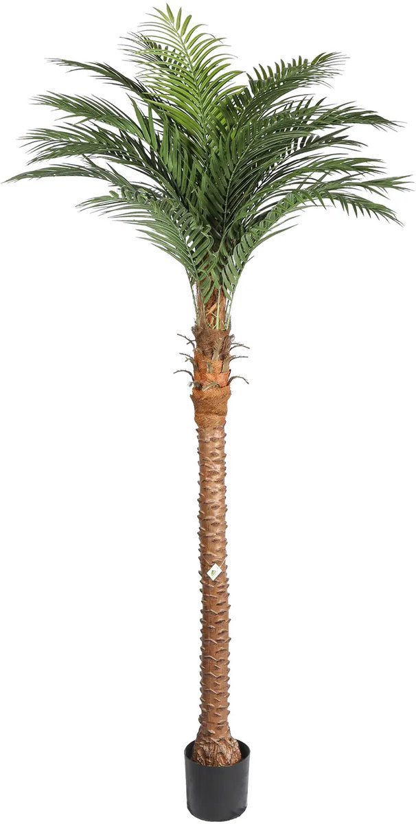 Kunstpalm Kunst palmboom Cuba - 220 cm | nep palmboom - Tropische kunstplant Donkergroen