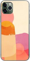Telefoonhoesje Geschikt voor iPhone 11 Pro Max hoesje - Vormen - Abstract - Kleurrijk - Siliconen Telefoonhoesje Telefoonhoesje