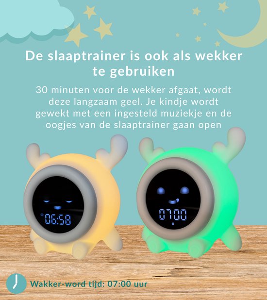 a sunny day Slaaptrainer Eland - Slaaptrainer Kinderen - Kinderwekker van a sunny day — afbeelding 3