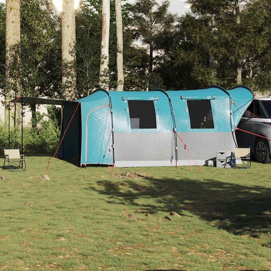vidaXL - Autotent - 4-persoons - waterdicht - blauw van Vidaxl — afbeelding 3