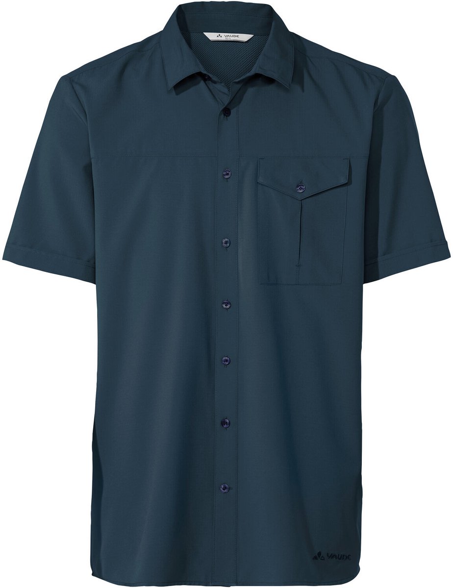 VAUDE Rosemoor Shirt II Shirt Heren Outdoor Sportshirt BlouseReguliere pasvorm Dark Sea Uni