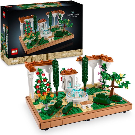 Jardin d'icônes LEGO avec fontaine - 10359