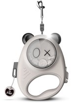 Laisse pour chien Furley 4 mètres – Design dessin animé – Laisse rétractable extra résistante – Laisse rétractable Flexi – Pour chiens jusqu'à 20 kg – Nylon – Légère – Mr Panda