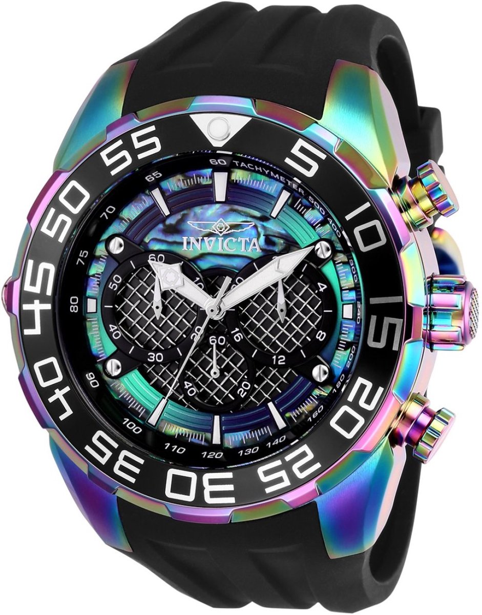 Invicta Speedway 26311 Heren Horloge - Waterdicht - Analoog - Quartz Uurwerk - Roestvrij Staal met parelmoeren Wijzerplaat - 50mm