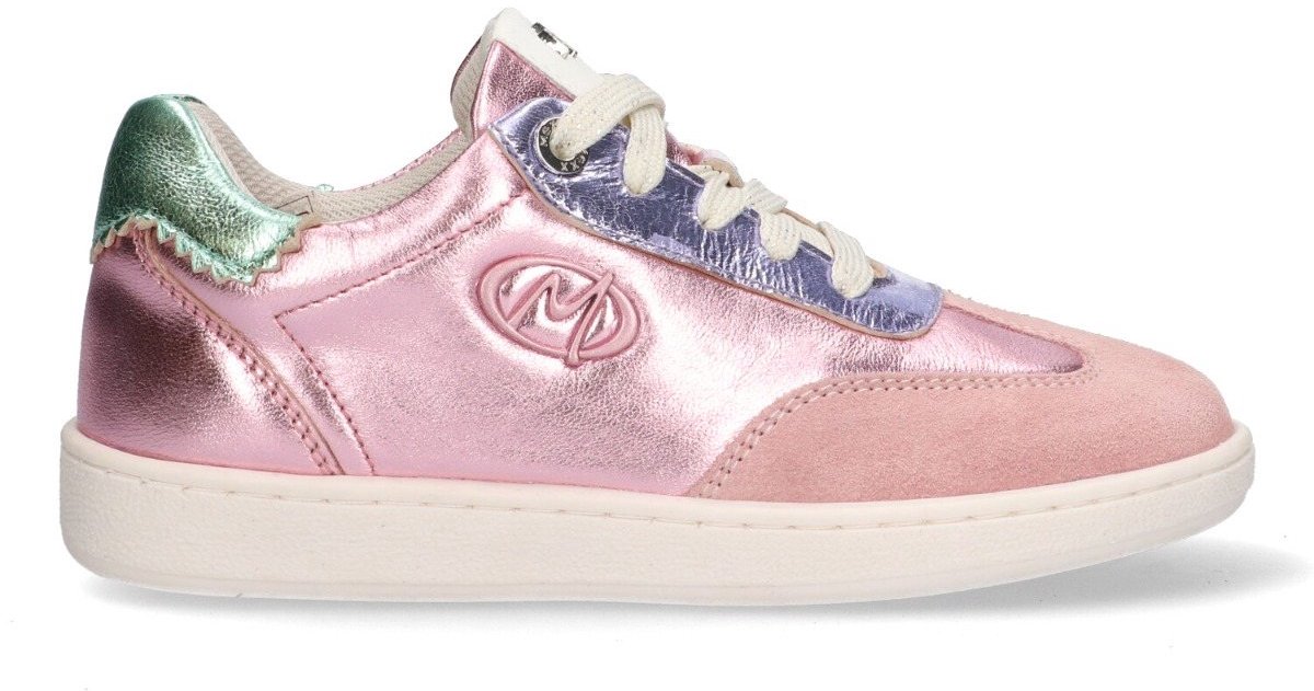 MEXX Kids XX825150-570 Meisjes Lage Sneakers - Paars/Roze - Leer - Veters