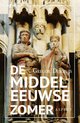 Twee middeleeuwse stenen beelden van een man en een vrouw op een boekcover.