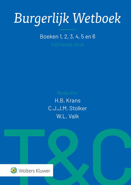 Tekst & Commentaar Burgerlijk Wetboek - cover