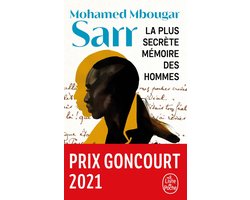 Omslag van La plus secrète mémoire des hommes