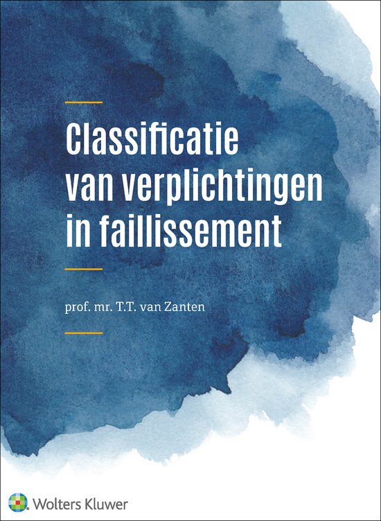 Classificatie van verplichtingen in faillissement - cover