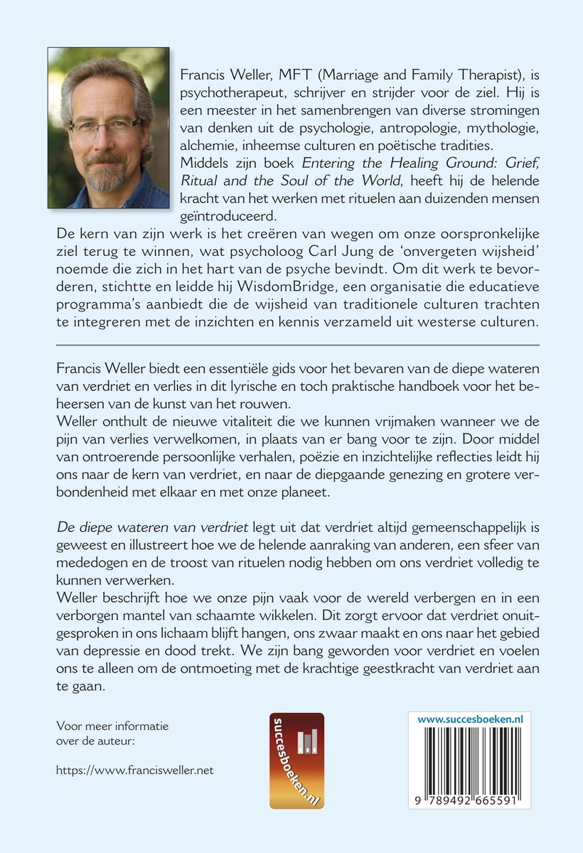 De diepe wateren van verdriet - back cover