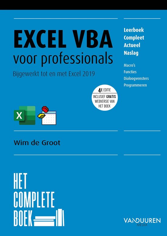 Het complete boek - Excel VBA voor professionals
