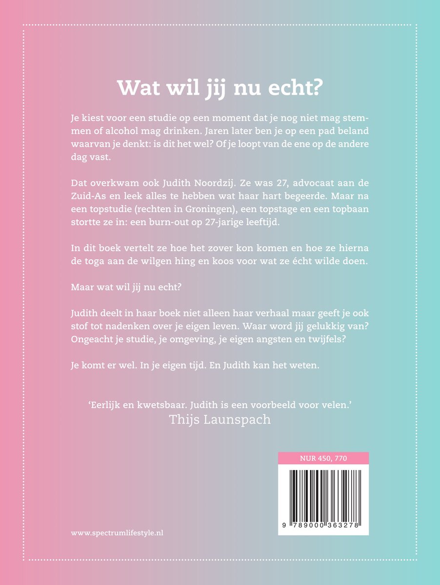 Ik was advocaat. Nu ben ik mezelf. - back cover