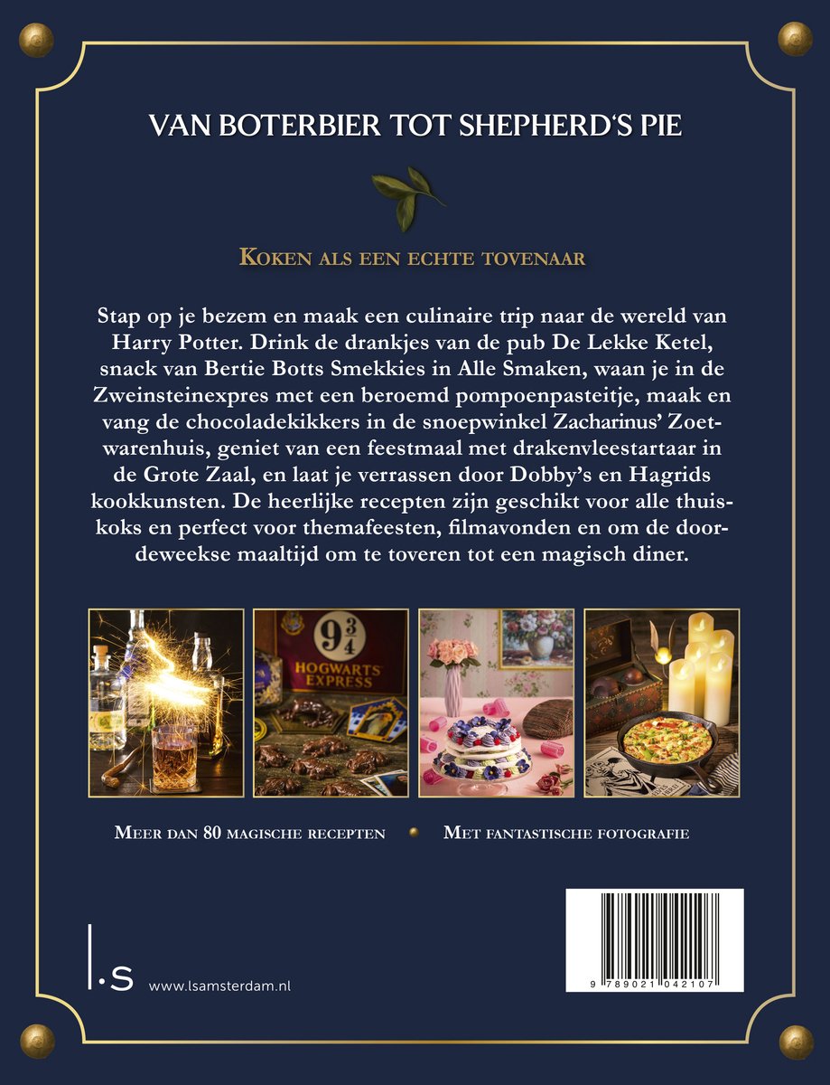 Het onofficiële Kookboek voor Harry Potter fans - back cover
