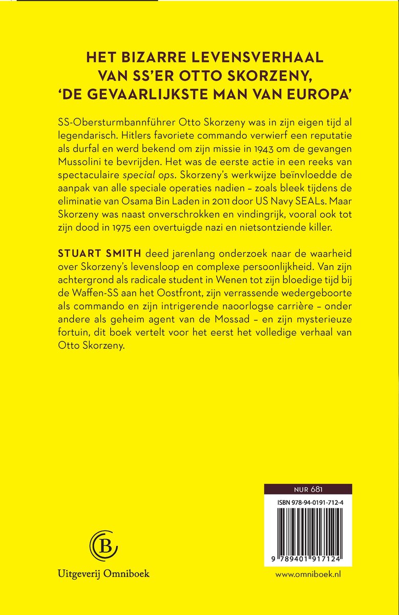 Otto Skorzeny - back cover