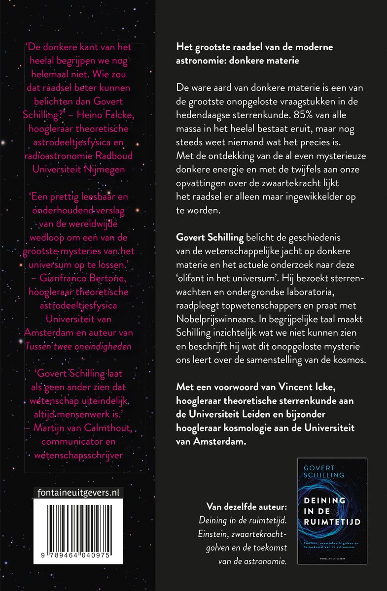 De olifant in het universum - back cover