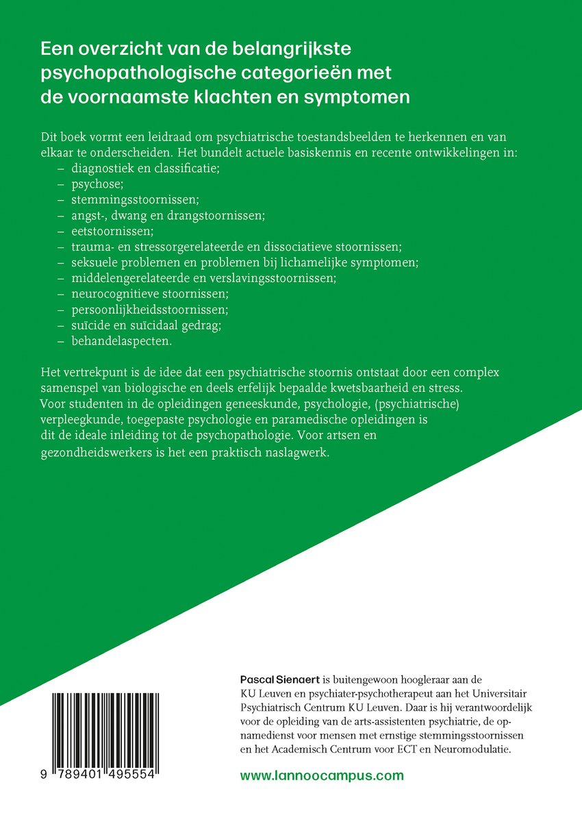 Psychopathologie - back cover