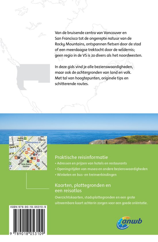 ANWB Wereldreisgids - Verenigde Staten noordwest