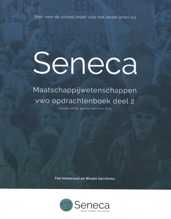 Seneca maatschappijwetenschappen vwo opdrachtenboek deel 2 - cover