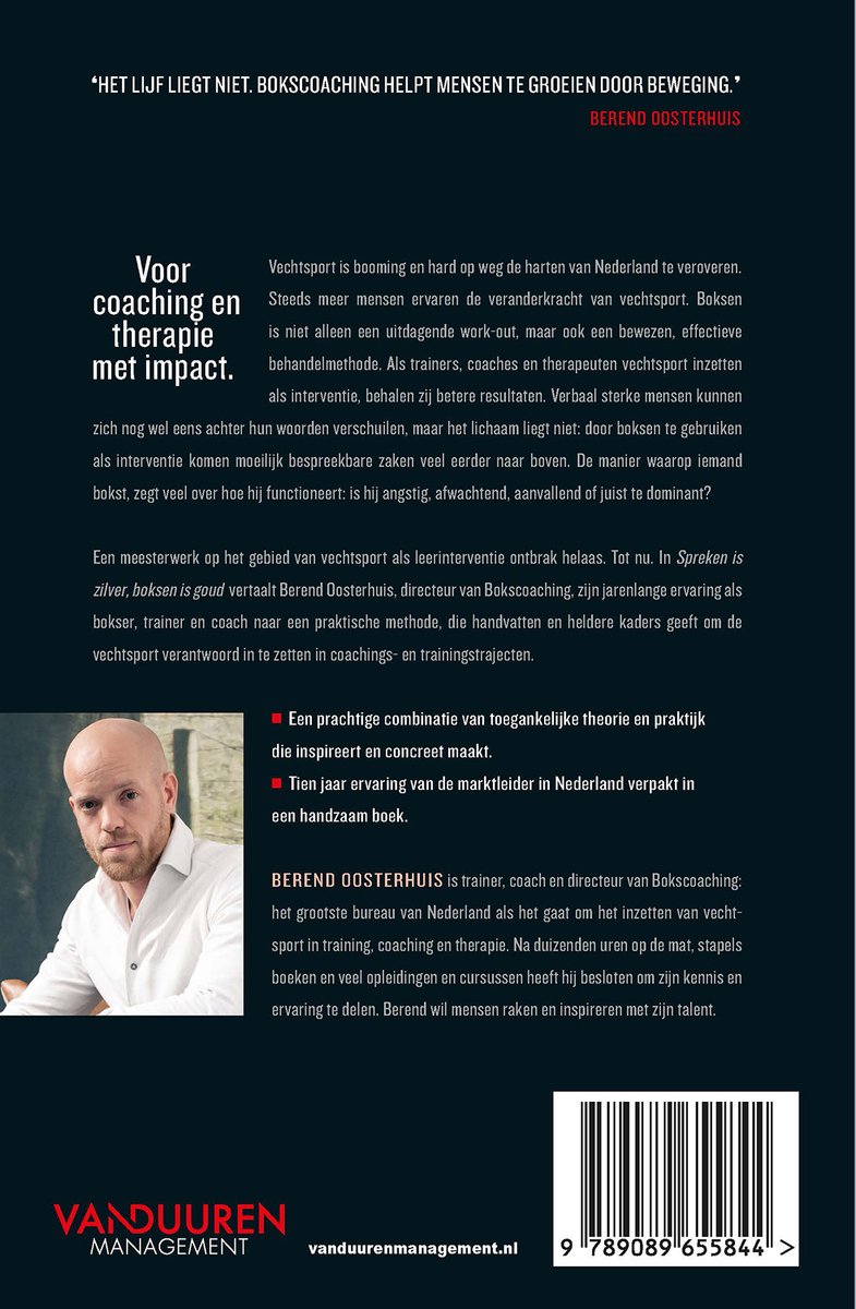 Spreken is zilver, boksen is goud - back cover