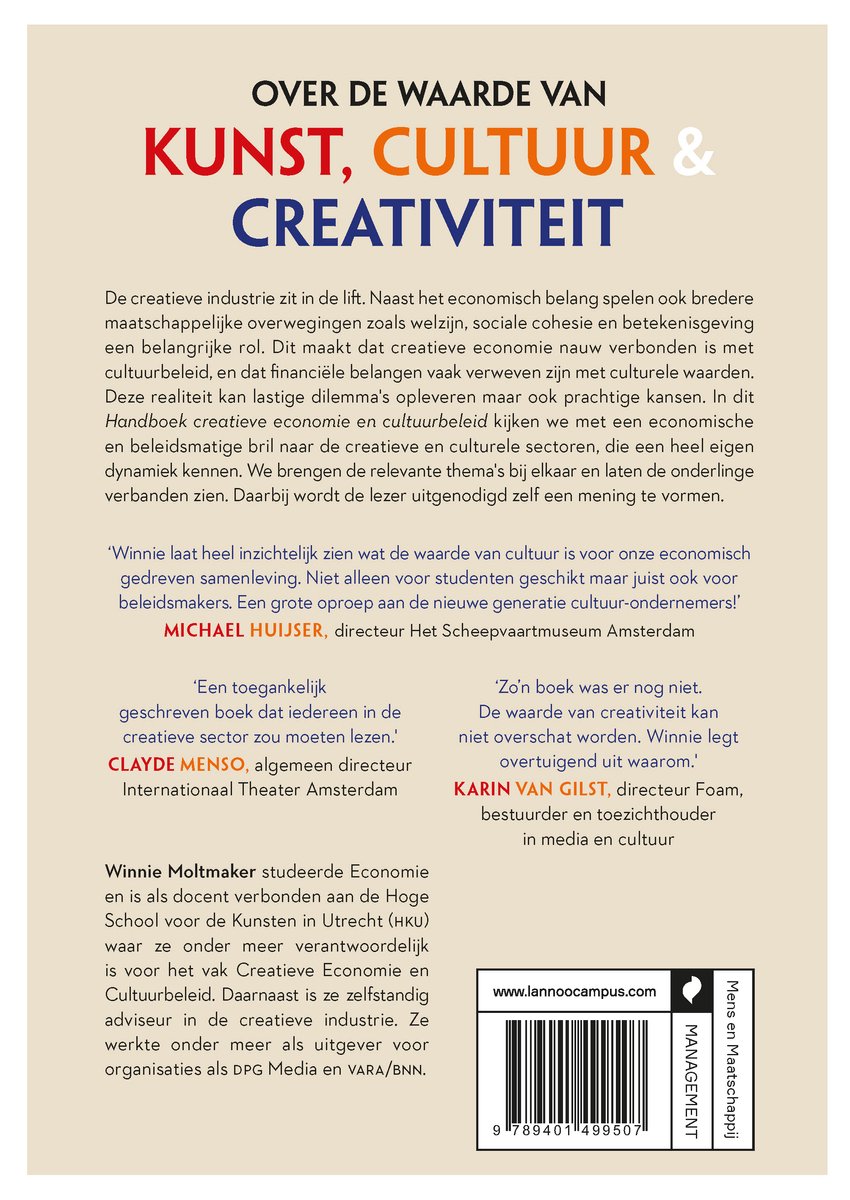 Handboek creatieve economie & cultuurbeleid - back cover