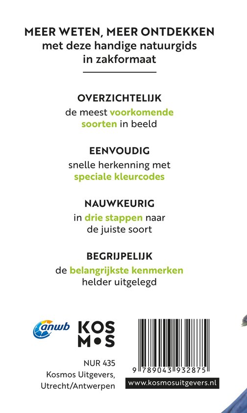Overzichtelijk, eenvoudig, nauwkeurig en begrijpelijk. Zakformaat natuurgids met de meest voorkomende vogelsoorten.