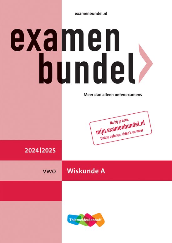 Examenbundel vwo Wiskunde A 2024/2025 - cover