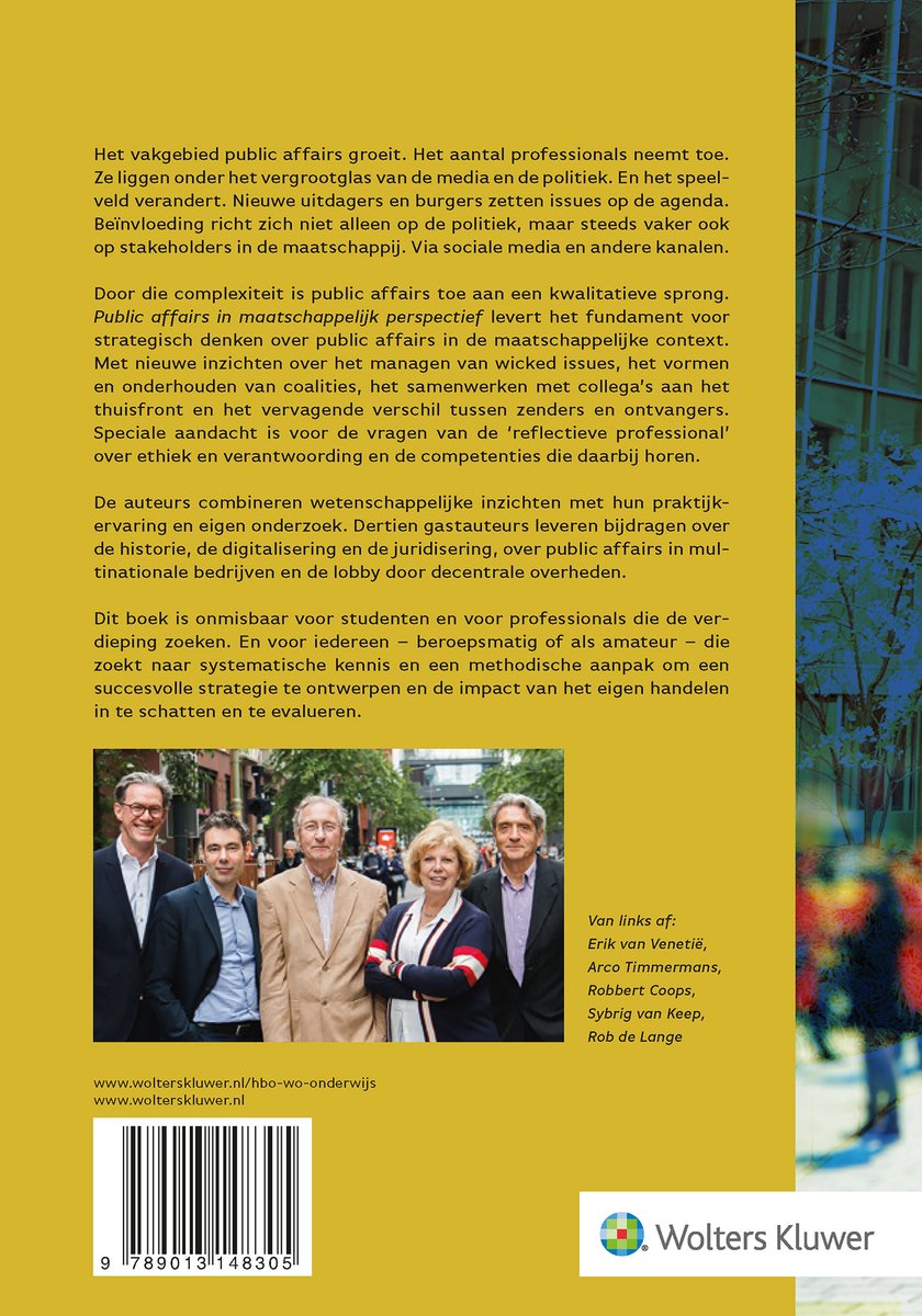 Public affairs in maatschappelijk perspectief - back cover