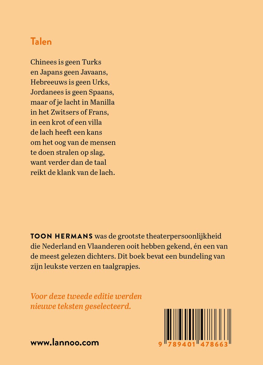 De klank van de lach - back cover