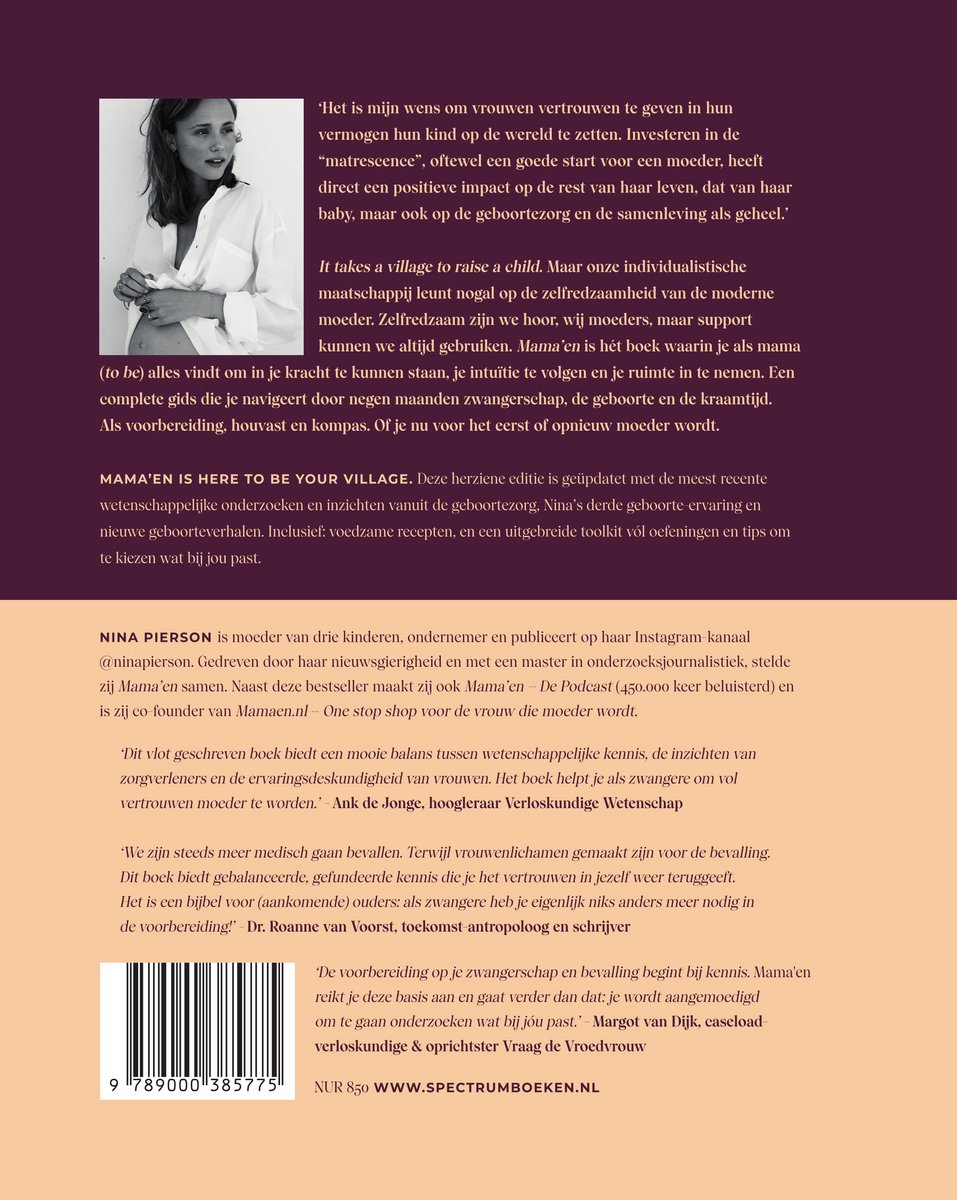 Mama'en - Hét boek voor de vrouw die moeder wordt - back cover
