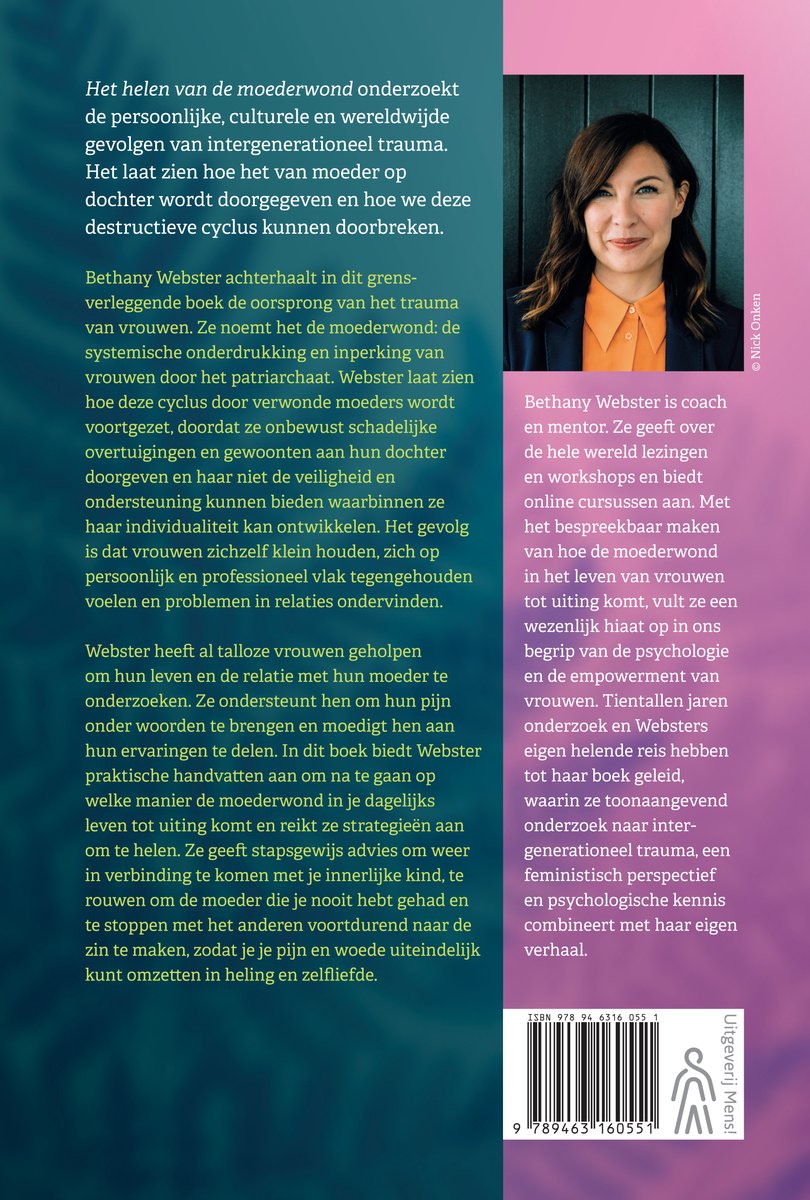 Het helen van de moederwond - back cover