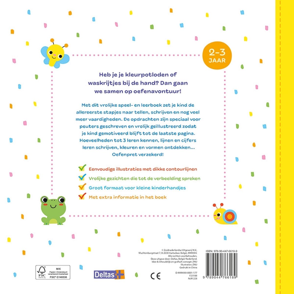 Deltas Oefenpret voor kleuters (2-3 j.) - back cover