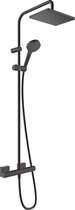 Bol.com hansgrohe Vernis Shape Showerpipe 230 1jet met douchethermostaat EcoSmart mat zwart aanbieding