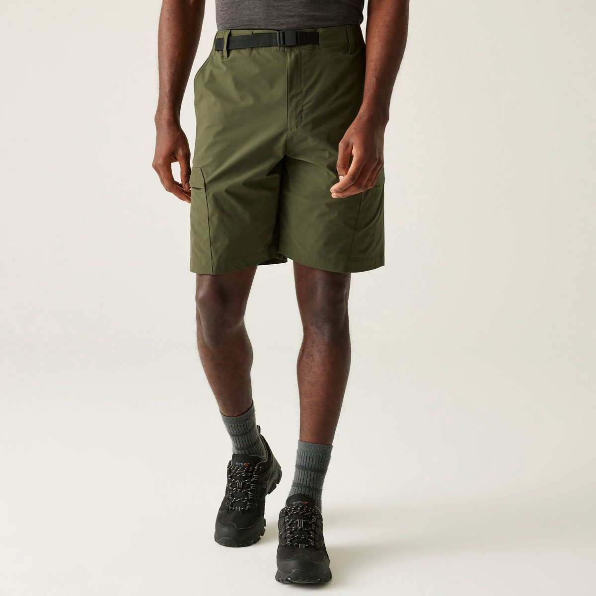 Short Hiking Heren Lichtgewicht Mallen Groen
