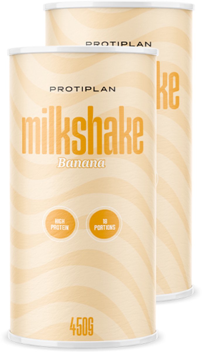 Goedkoopste Protiplan | Proteïne milkshake | Banaan | 2 Stuks | 2 x 450 gram