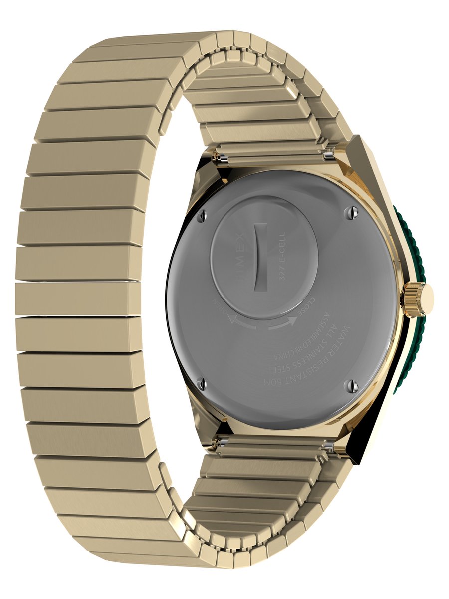 Timex Q Timexâ® Kwarts Analoog Horloge Groente Case: 100% Stainless Steel | Armband: 100% Stainless Steel 36 TW2V92200AJ, TW2V92400AJ, TW2V92500AJ