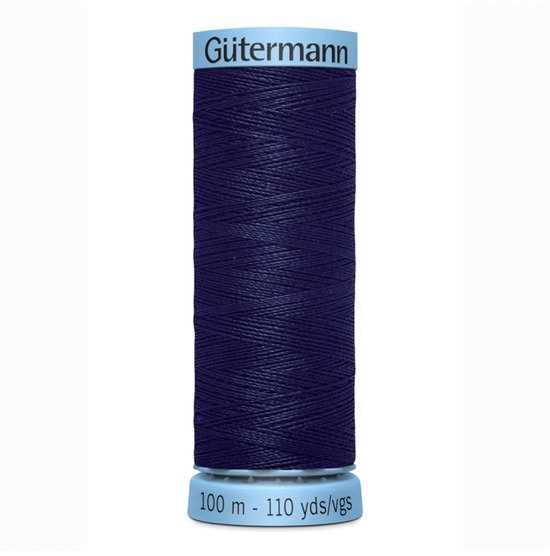 Fil à coudre Gütermann Silk - bleu foncé